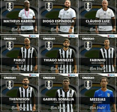 Futebol Carioca:Atlético Carioca divulgou a lista de 18 atletas.